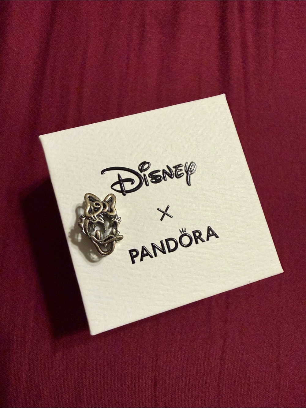 Pandora Silver Daisy Duck Disney Charm
